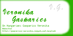 veronika gasparics business card